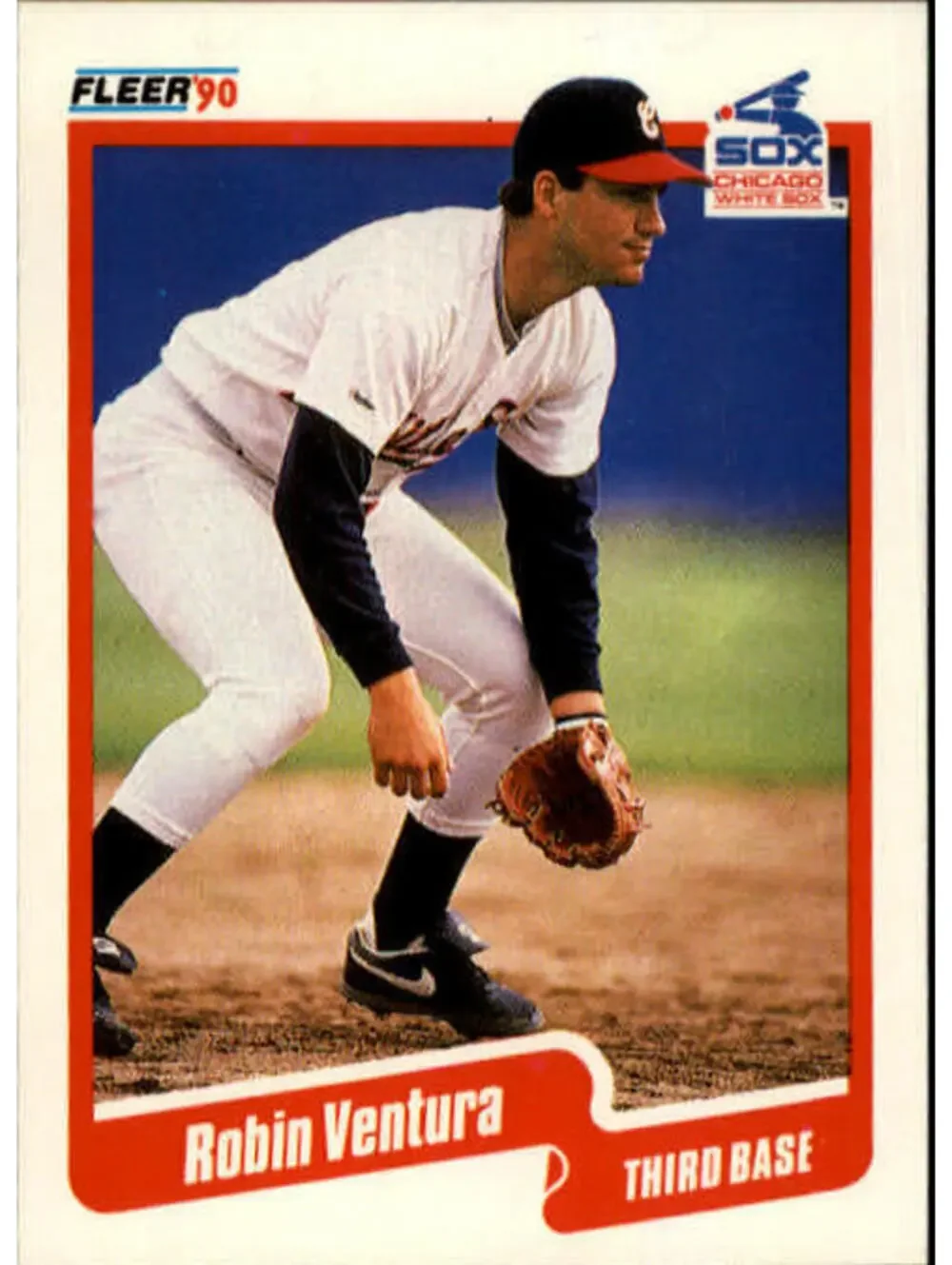 1990 Robin Ventura Fleer Baseball Card #550